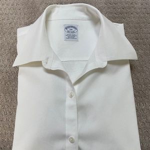 Brooks Brothers Non-Iron Fitted White Blouse Size 10P